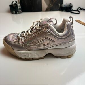 Fila Women's Iridescent Silver Sneakers